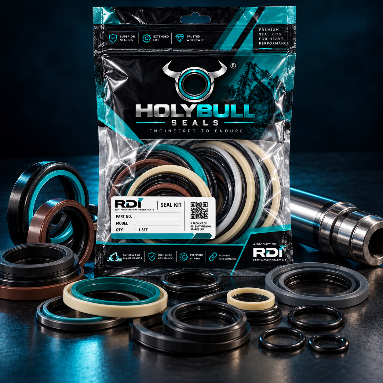 HOLYBULL Seals hydraulic seal kit and packaging